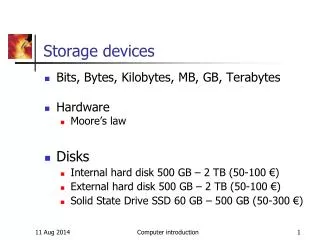 Storage devices