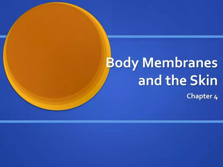 body membranes and the skin