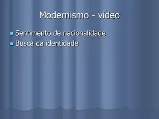 modernismo v deo