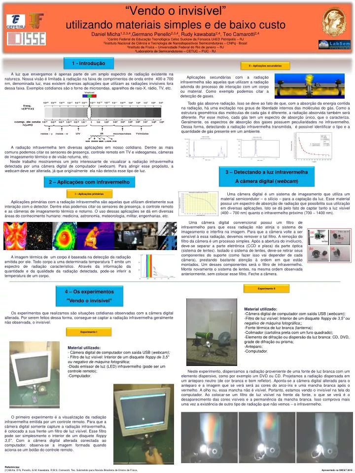 vendo o invis vel utilizando materiais simples e de baixo custo