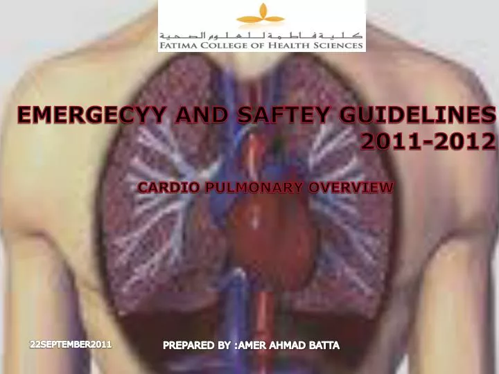 emergecyy and saftey guidelines 2011 2012
