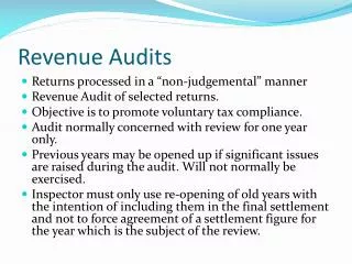 Revenue Audits