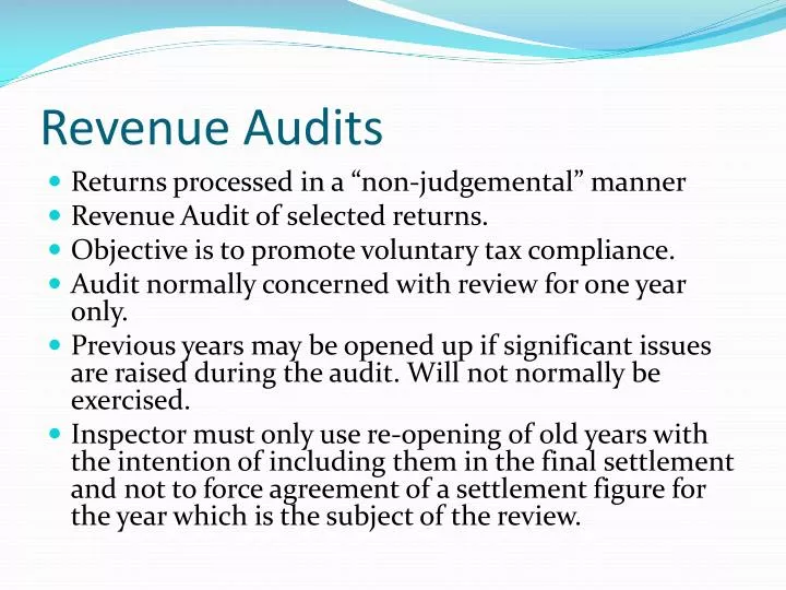 revenue audits