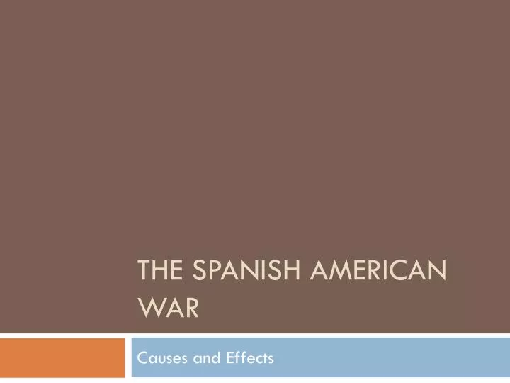 the spanish american war