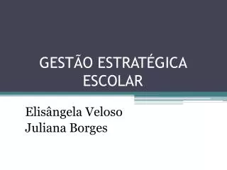 gest o estrat gica escolar