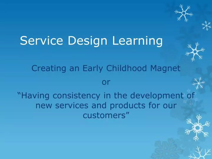 service design learning