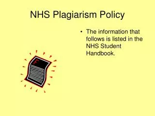 NHS Plagiarism Policy