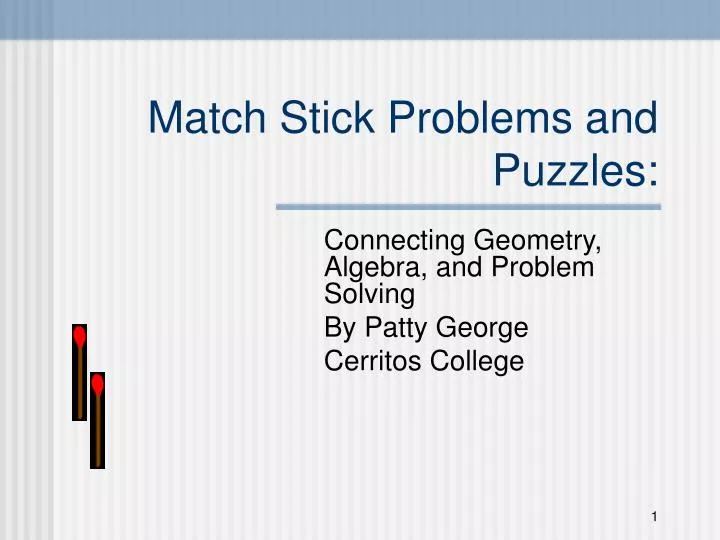 match stick problems and puzzles