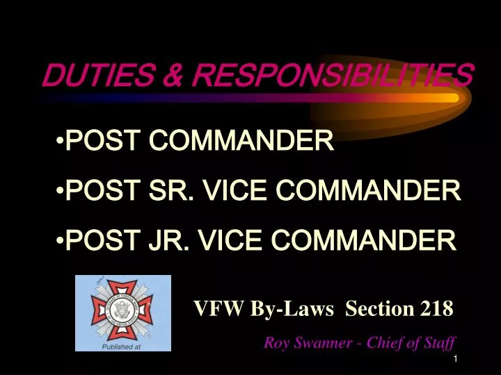 duties responsibilities