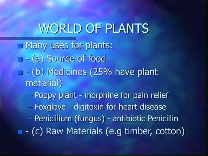 world of plants