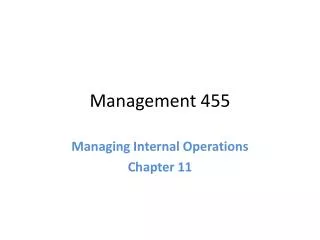 Management 455