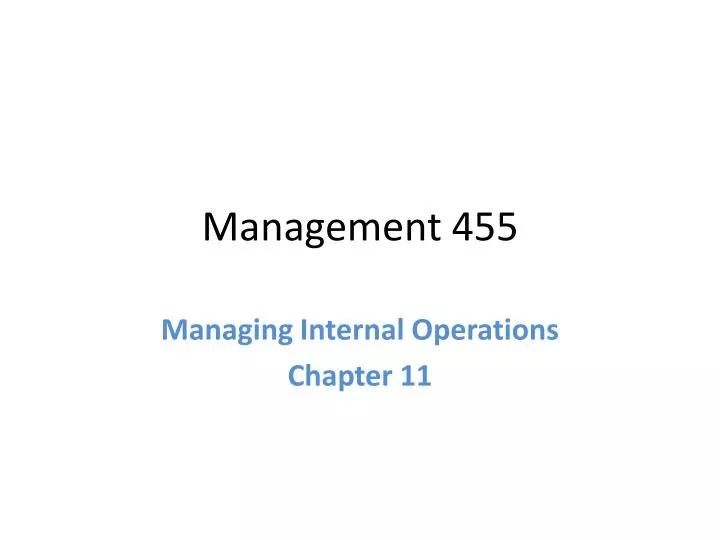 management 455