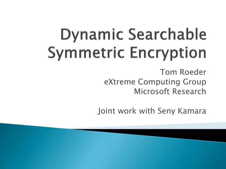 dynamic searchable symmetric encryption