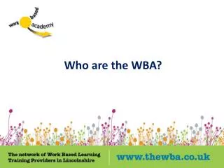 Who are the WBA?