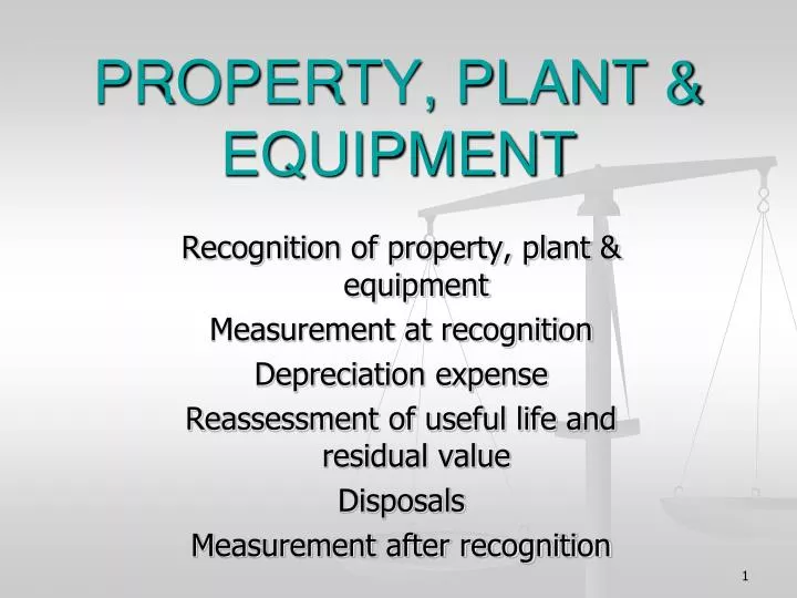 property plant equipment