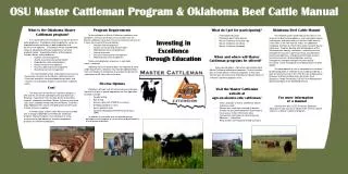 Information/education Oklahoma Beef Cattle Manual Master Cattleman farm gate sign
