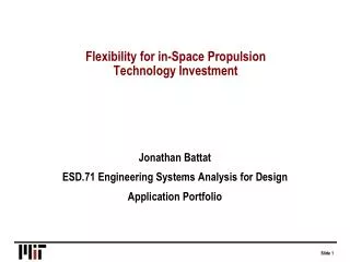 Flexibility for in-Space Propulsion Technology Investment
