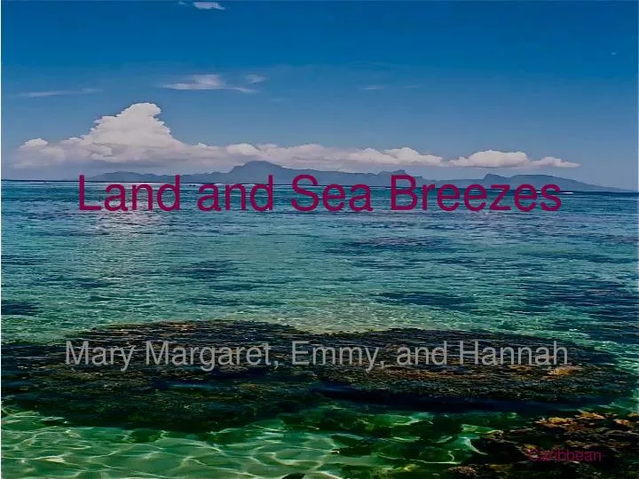 land and sea breezes