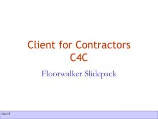 Client for Contractors C4C