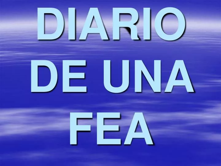 diario de una fea