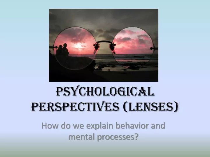 psychological perspectives lenses