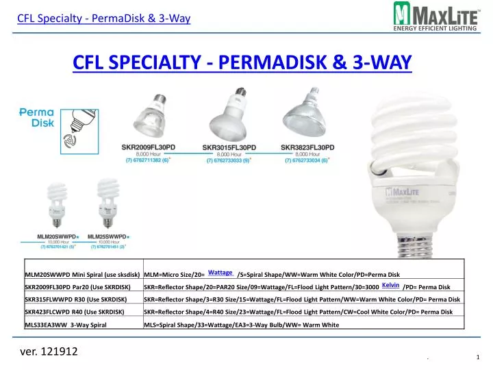 cfl specialty permadisk 3 way