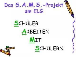 das s a m s projekt am elg