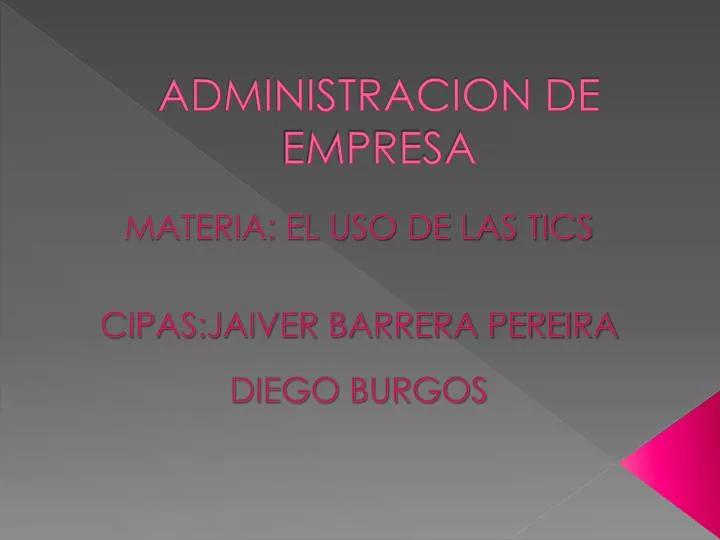 administracion de empresa