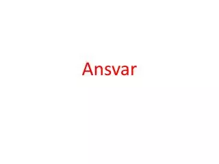 ansvar