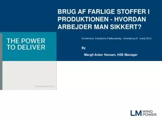 brug af farlige stoffer i produktionen hvordan arbejder man sikkert