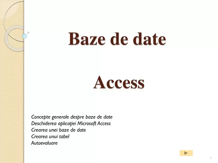baze de date access