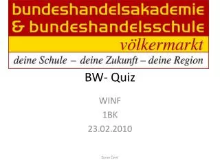 bw quiz
