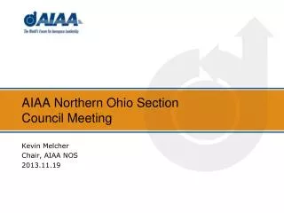 AIAA Northern Ohio Section Council Meeting