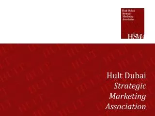 Hult Dubai Strategic Marketing Association