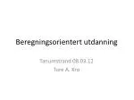 Beregningsorientert utdanning - slide 1