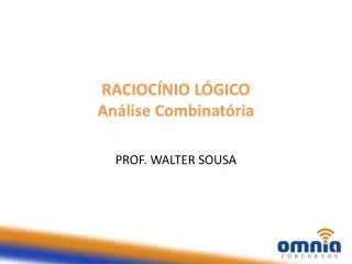 racioc nio l gico an lise combinat ria