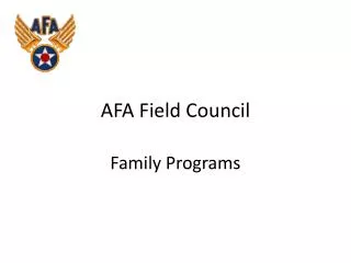 AFA Field Council