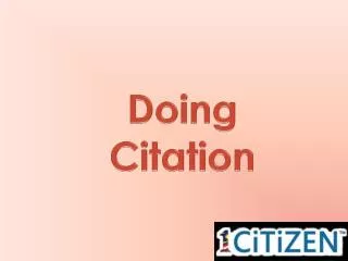 Doing Citation