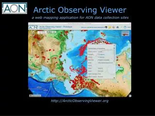 Arctic Observing Viewer