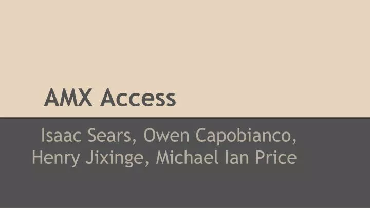 amx access