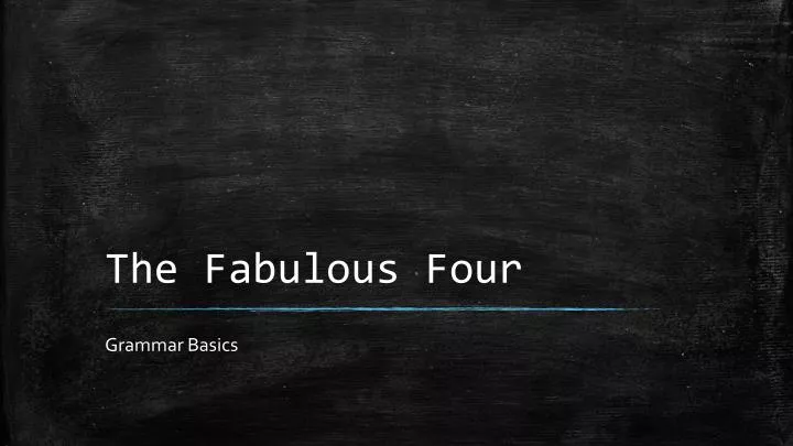the fabulous four