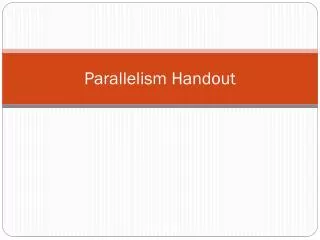 parallelism handout