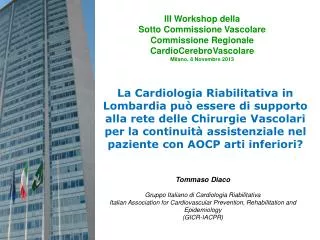Tommaso Diaco Gruppo Italiano di Cardiologia Riabilitativa