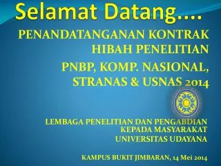 selamat datang