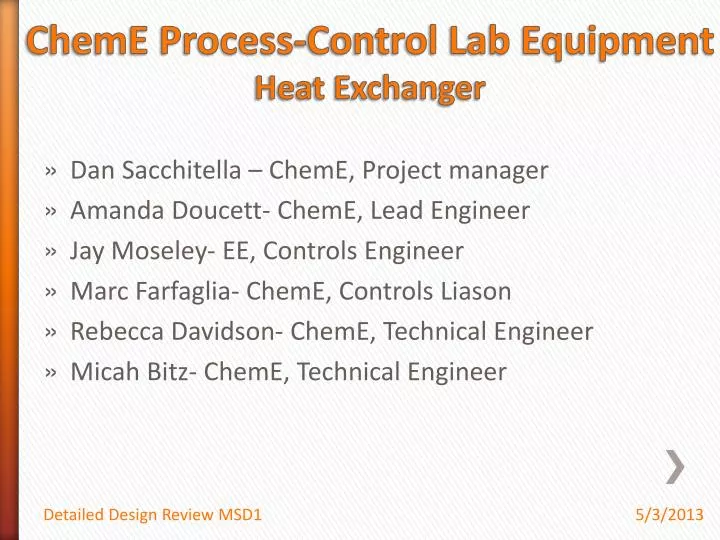 cheme process control lab equipment heat exchanger