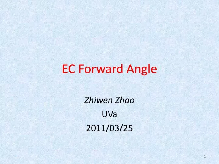 ec forward angle