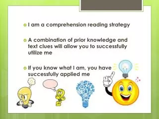 I am a comprehension reading strategy