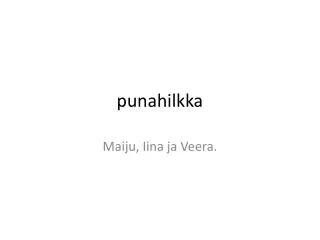 punahilkka