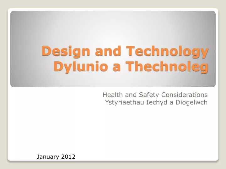 design and technology dylunio a thechnoleg