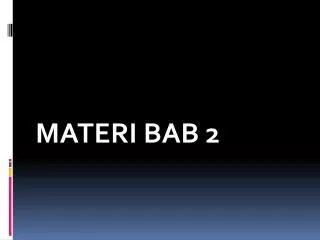 materi bab 2